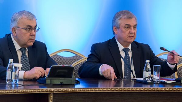 Сергей Вершинин и Александр Лаврентьев на международной встрече по сирийскому урегулированию в Астане