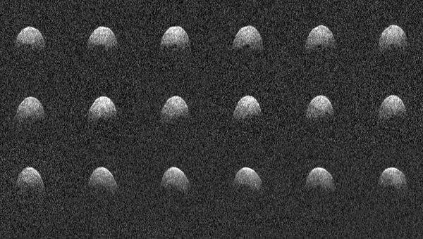 Фотографии астероида Фаэтон, полученные телескопом Аресибо во время его сближения с Землей