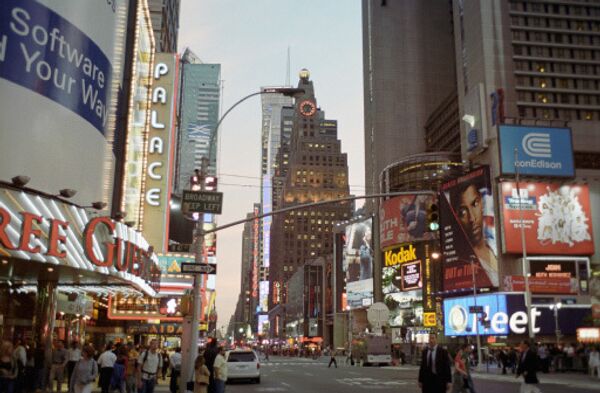 Таймс-сквер в Нью-Йорке. Архив