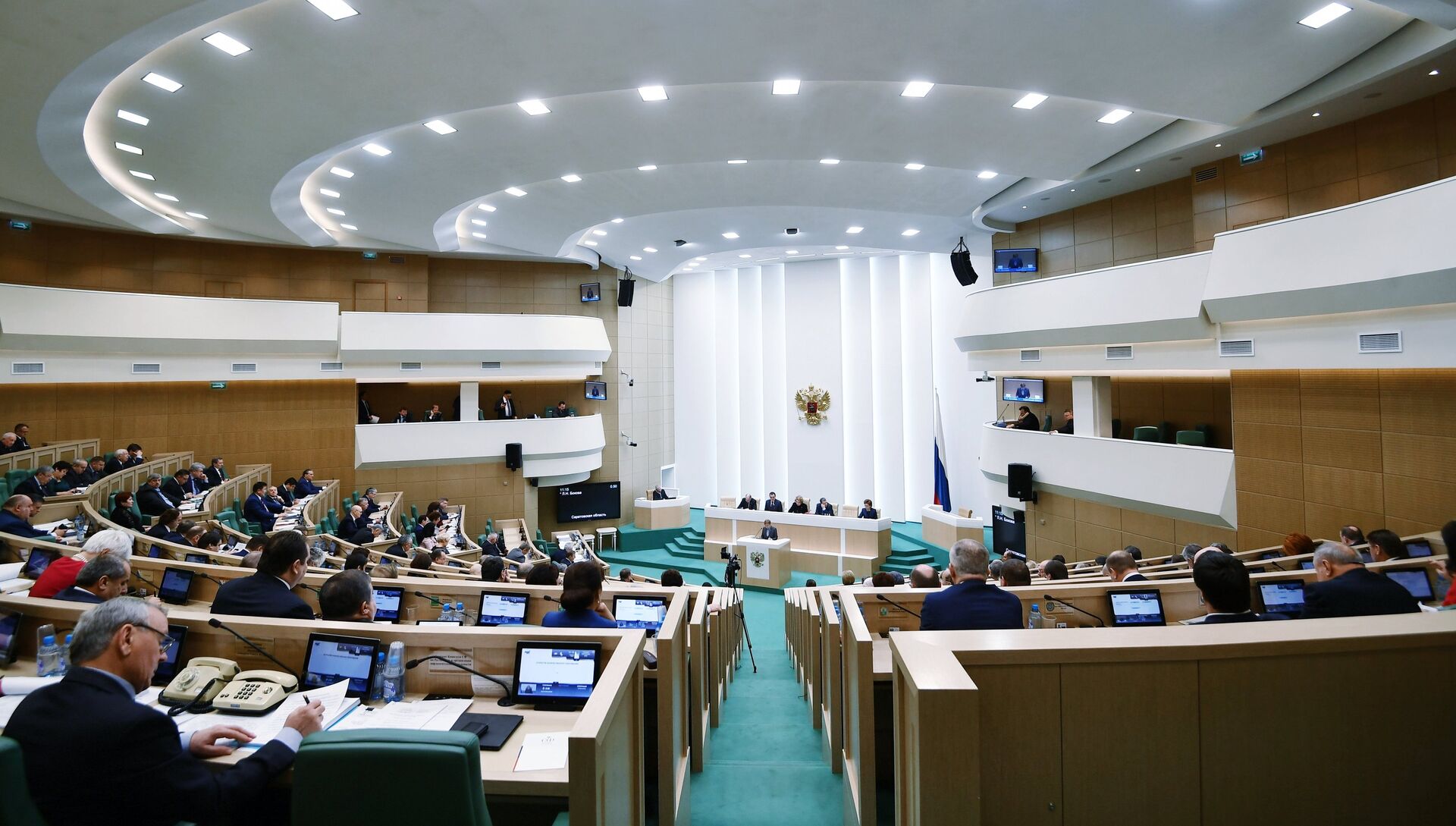 Заседание Совета Федерации РФ. Архивное фото - РИА Новости, 1920, 07.02.2018