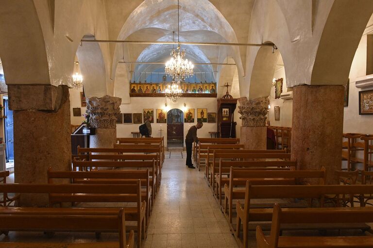 Церковь в христианском городе Мхарди на севере от города Хама