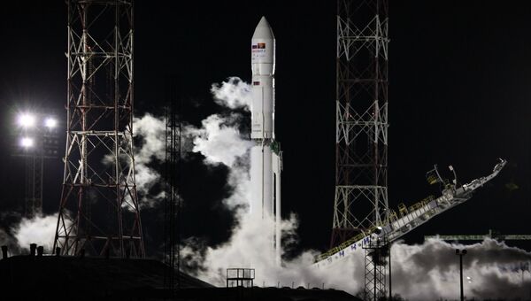 С космодрома Байконур выполнен пуск ракеты-носителя Зенит-3Ф с разгонным блоком Фрегат и КА Ангосат. 26 дегабря 2017