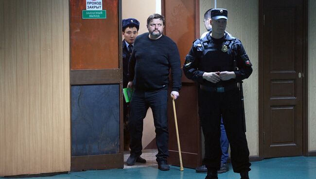 Никита Белых в Пресненском суде Москвы. 27 декабря 2017