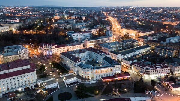 Вид на город Севастополь. Крым. Архивное фото