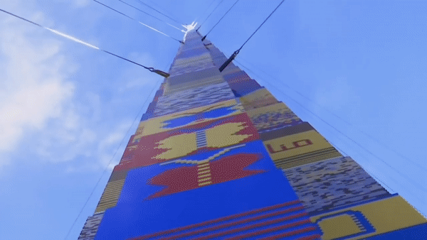 Строительство самой высокой в мире башни Lego показали на видео