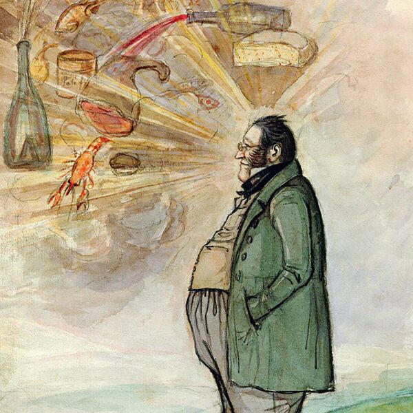 Николай Степанов. Владимир Сергеевич Филимонов. Шарж. 1830-е. Карандаш, акварель, тушь Николай Степанов. Владимир Сергеевич Филимонов. Шарж. 1830-е. Карандаш, акварель, тушь