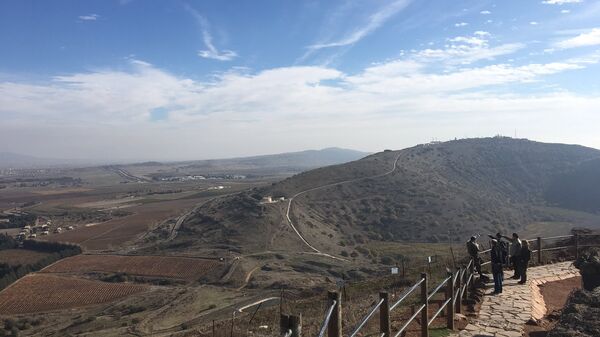 Вид на Сирию с контролируемой Израилем части Голанских высот. Архивное фото