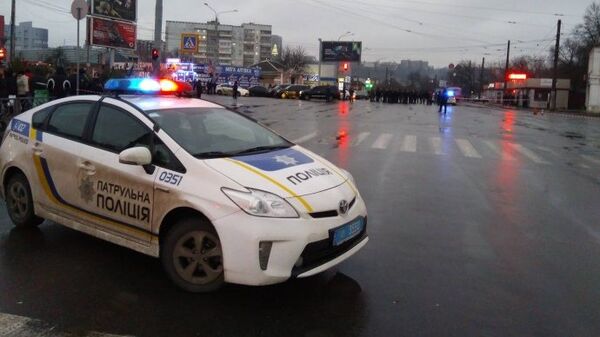 Сотрудники правоохранительных органов в Харькове