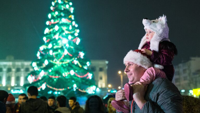 Во время празднования Нового года в Симферополе