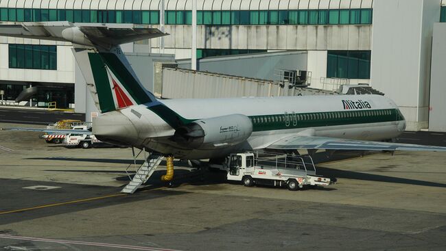 Самолет итальянской авиакомпании Alitalia