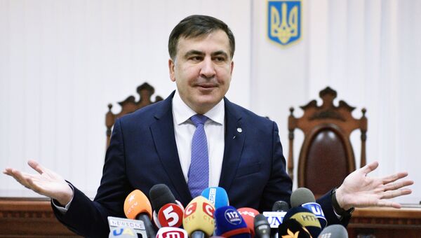 Михаил Саакашвили в Апелляционном суде в Киеве. 3 января 2018