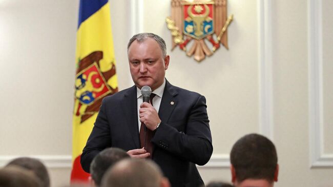 Президент Молдавии Игорь Додон. Архивное фото