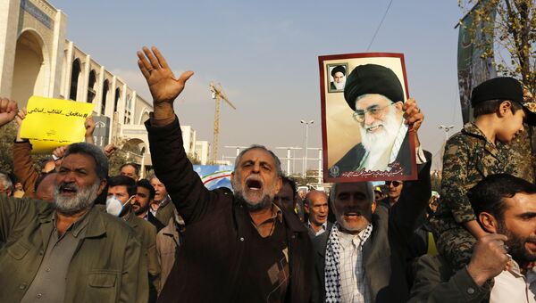 Демонстранты в Иране. 5 января 2018