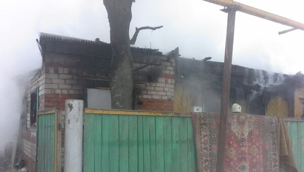 Пожар в частном доме в Мензелинском районе Татарстана. 6 января 2018