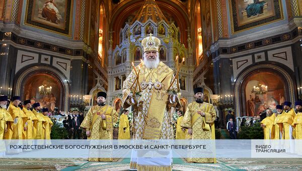 Live: Рождественские богослужения в Москве и Санкт-Петербурге