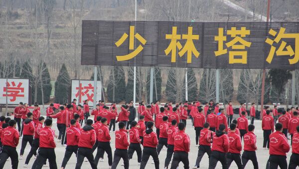 Школа боевых искусств Shaolin Tagou в провинции Хэнань. Январь 2018 год