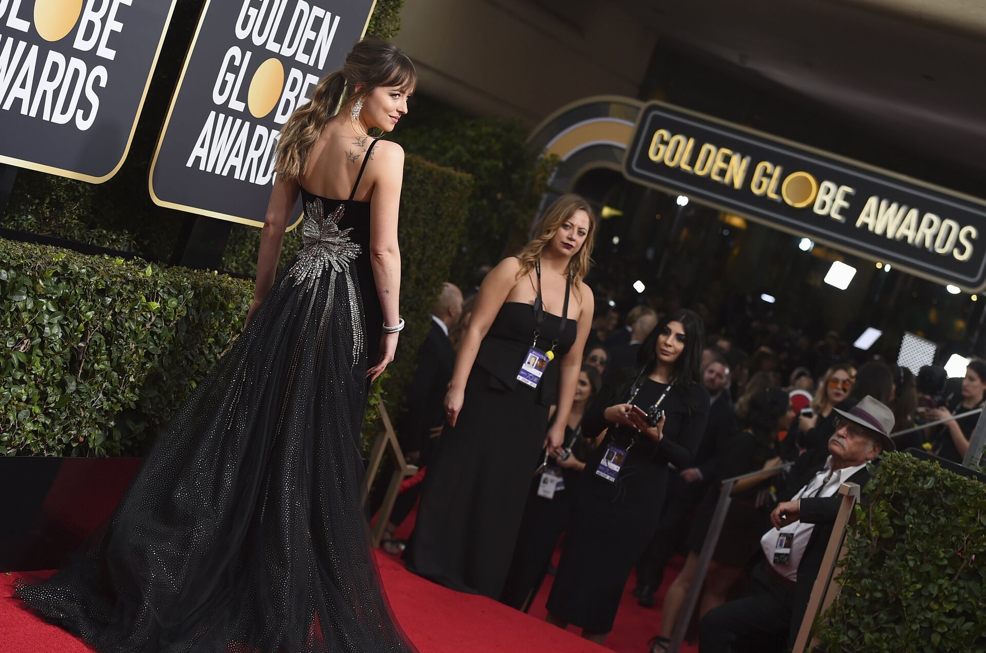 Актриса Дакота Джонсон на 75-й ежегодной церемонии вручения премий Золотой глобус. 7 января 2018 Актриса Дакота Джонсон на 75-й ежегодной церемонии вручения премий Золотой глобус. 7 января 2018 - РИА Новости, 1920, 14.09.2025