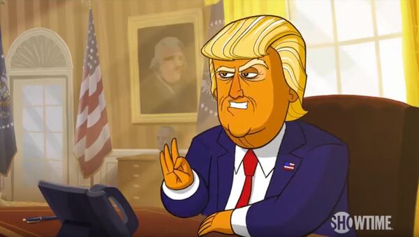 Кадр из мультфильма о Дональде Трампе Our Cartoon President(2018)