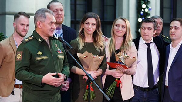 Министр обороны России генерал армии Сергей Шойгу во время награждения победителей конкурса «Новая Звезда»