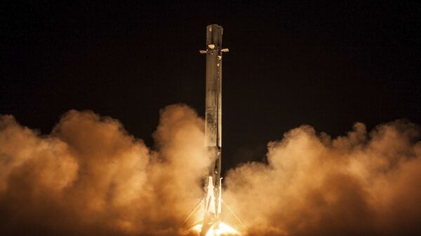 Запуск ракеты Falcon 9 на мысе Канаверал со спутником «Zuma» в США. 7 января 2018