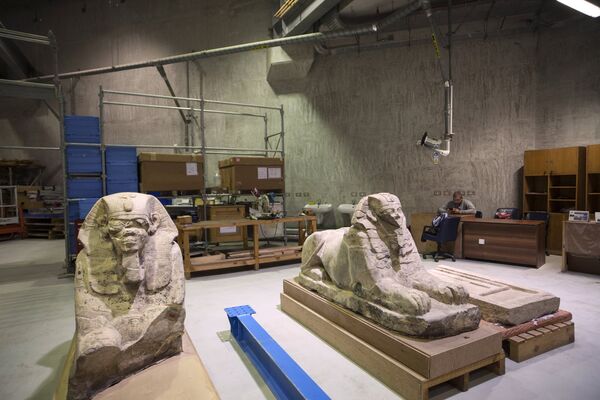 Мастерская реставрации Великого Египетского музея в Гизе