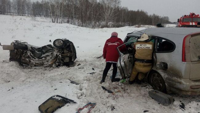 ДТП в Черепановском районе Новосибирской области. 11 января 2018