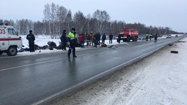 ДТП в Черепановском районе Новосибирской области. 11 января 2018