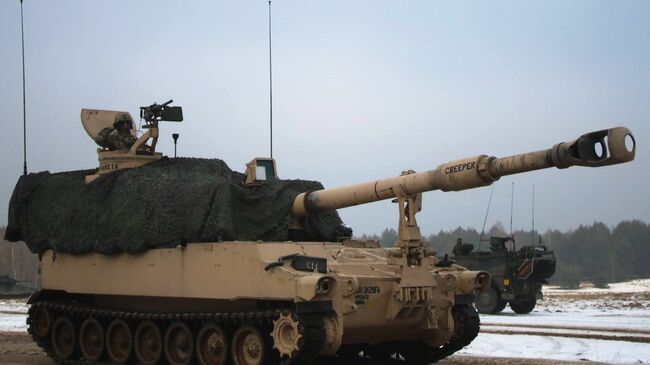 Американская самоходная гаубица M109A6 Paladin 