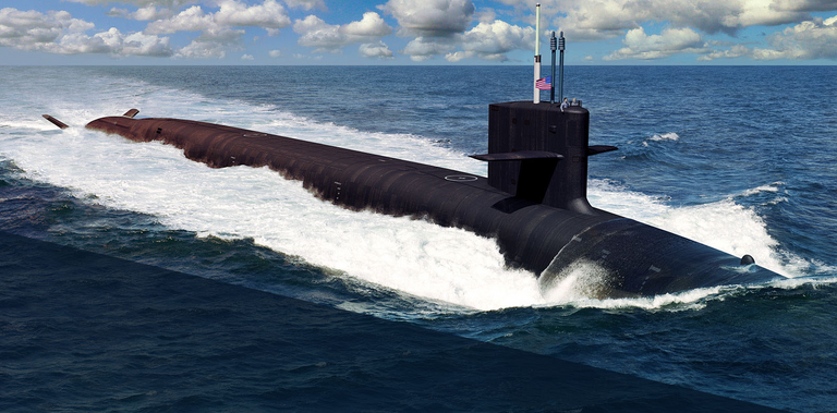 Рисунок подводной лодки класса Columbia Рисунок подводной лодки класса Columbia