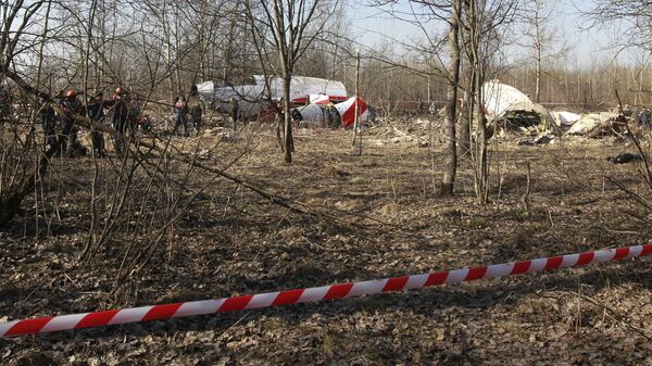 Место падения польского самолета Ту-154. 2010 год
