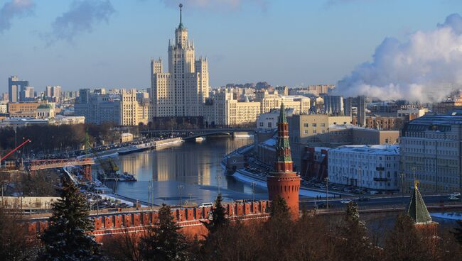 Вид зимней Москвы. Архивное фото