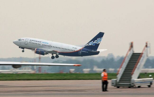 Самолет Боинг-737 авиакомпании Аэрофлот-Норд в аэропорту Шереметьево. Архив