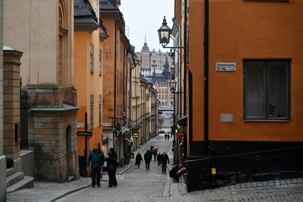 Улица Скомакаргатан в Стокгольме
