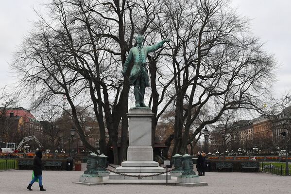 Памятник Карлу XII в Стокгольме