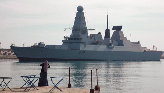 Британский эсминец HMS Diamond. Архивное фото