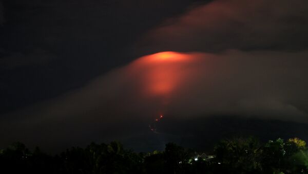 Извержение вулкана Майон на Филиппинах. 14 января 2018 года