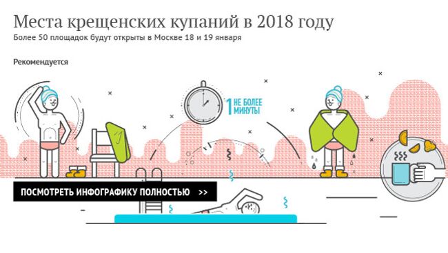 Места крещенских купаний в 2018 году