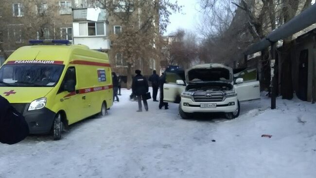 Место убийства бизнесмена в Оренбурге. архивное фото