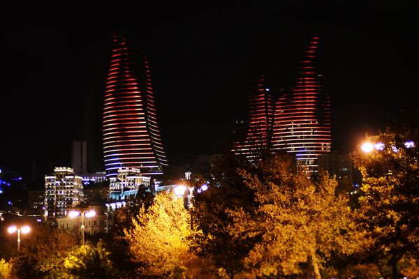 Архитектурный комплекс Башни Пламени в Баку