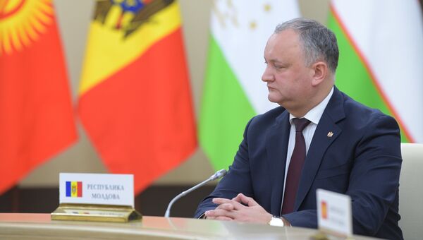 Президент Республики Молдова Игорь Додон на неформальной встрече глав государств СНГ. Архивное фото