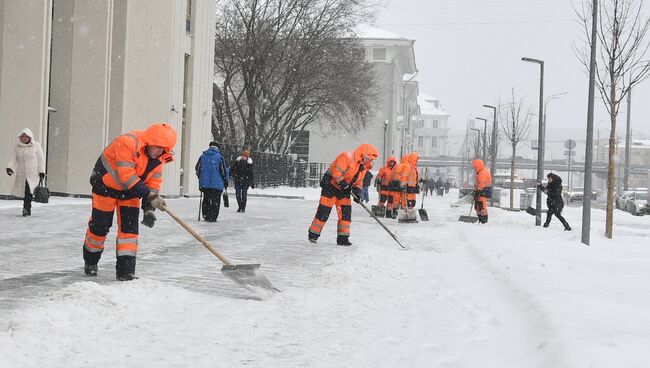 Сотрудники коммунальных служб Москвы. Архивное фото