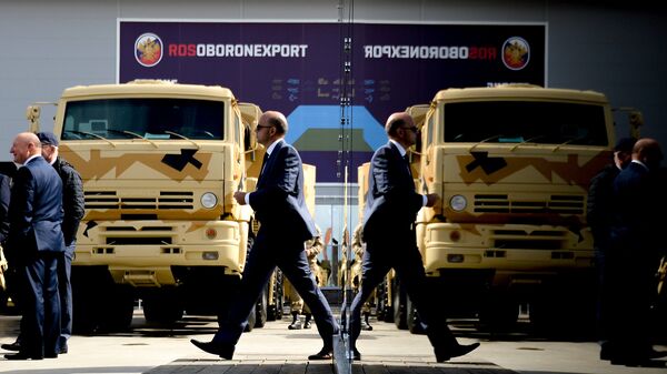 Стенд ОАО Рособоронэкспорт на форуме Армия