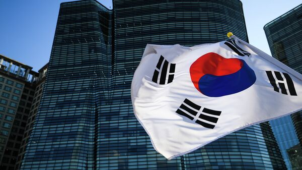 Флаг Республики Корея. Архивное фото