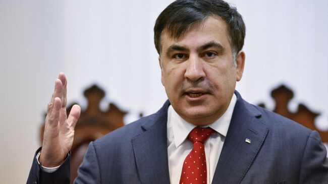 Бывший губернатор Одесской области Украины и лидер политической партии Рух нових сил Михаил Саакашвили. Архивное фото