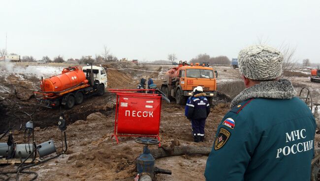 В Саратовской области ведутся работы по устранению последствий порыва магистрального нефтепровода. 19 января 2018