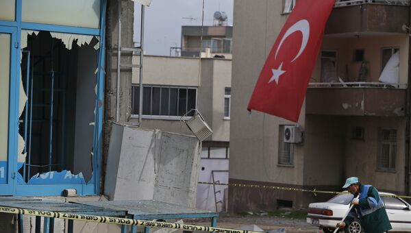 Последствия обстрела в городе Килис, Турция. 21 января 2018