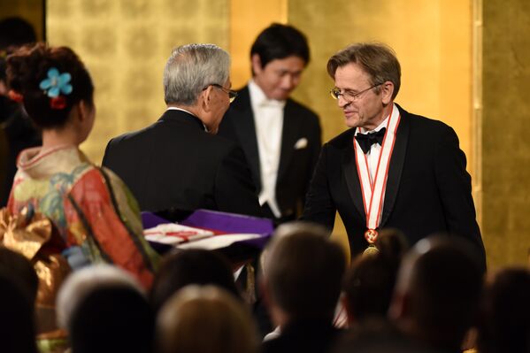 Михаил Барышников на церемонии вручения Императорской премии в Токио, 2017 год.