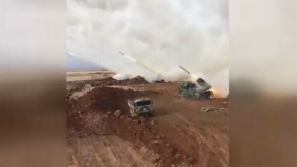 Ракетный удар турецких военных по курдским формированиям в Африне Ракетный удар турецких военных по курдским формированиям в Африне