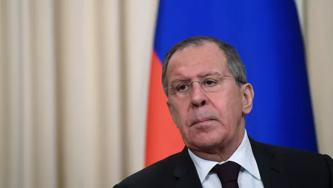 Министр иностранных дел России Сергей Лавро. 22 января 2018