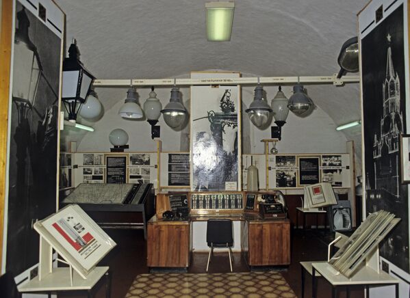 Первый пульт управления освещением Москвы (1940 г.) в Музее Огни Москвы